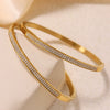 Buckle Bracelet 316L Stainless Steel Fashionable Geometric Electroplated
