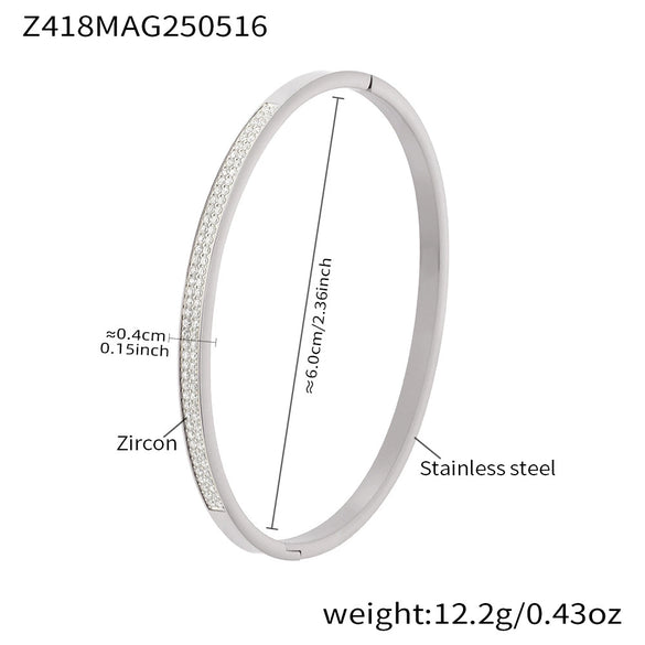 Buckle Bracelet 316L Stainless Steel Fashionable Geometric Electroplated