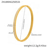 Buckle Bracelet 316L Stainless Steel Fashionable Geometric Electroplated