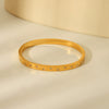 Buckle Bracelet Stainless Steel Geometric Diamond Microinlaid For Women