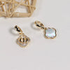Buckle Copper Seawater Shell Abalone Shell Inlaid Electroplating Fashionable Detachable Pendant Matching Item