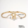 Buckle Letter Zircon Women's Bracelet Light Luxury Accessories Jewelry