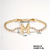 Buckle Letter Zircon Women's Bracelet Light Luxury Accessories Jewelry