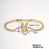 Buckle Letter Zircon Women's Bracelet Light Luxury Accessories Jewelry