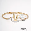 Buckle Letter Zircon Women's Bracelet Light Luxury Accessories Jewelry