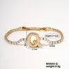 Buckle Letter Zircon Women's Bracelet Light Luxury Accessories Jewelry