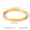 Buckle Stainless Steel Bracelet Ins Style Geometric 18K Goldplated Electroplating