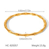 Buckle Stainless Steel Bracelet Ins Style Geometric 18K Goldplated Electroplating