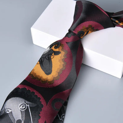 Business Animal Flower Polyester Yarn Men'S Tie