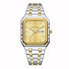 Business Casual Men's Stainless Steel Square Luminous Watch