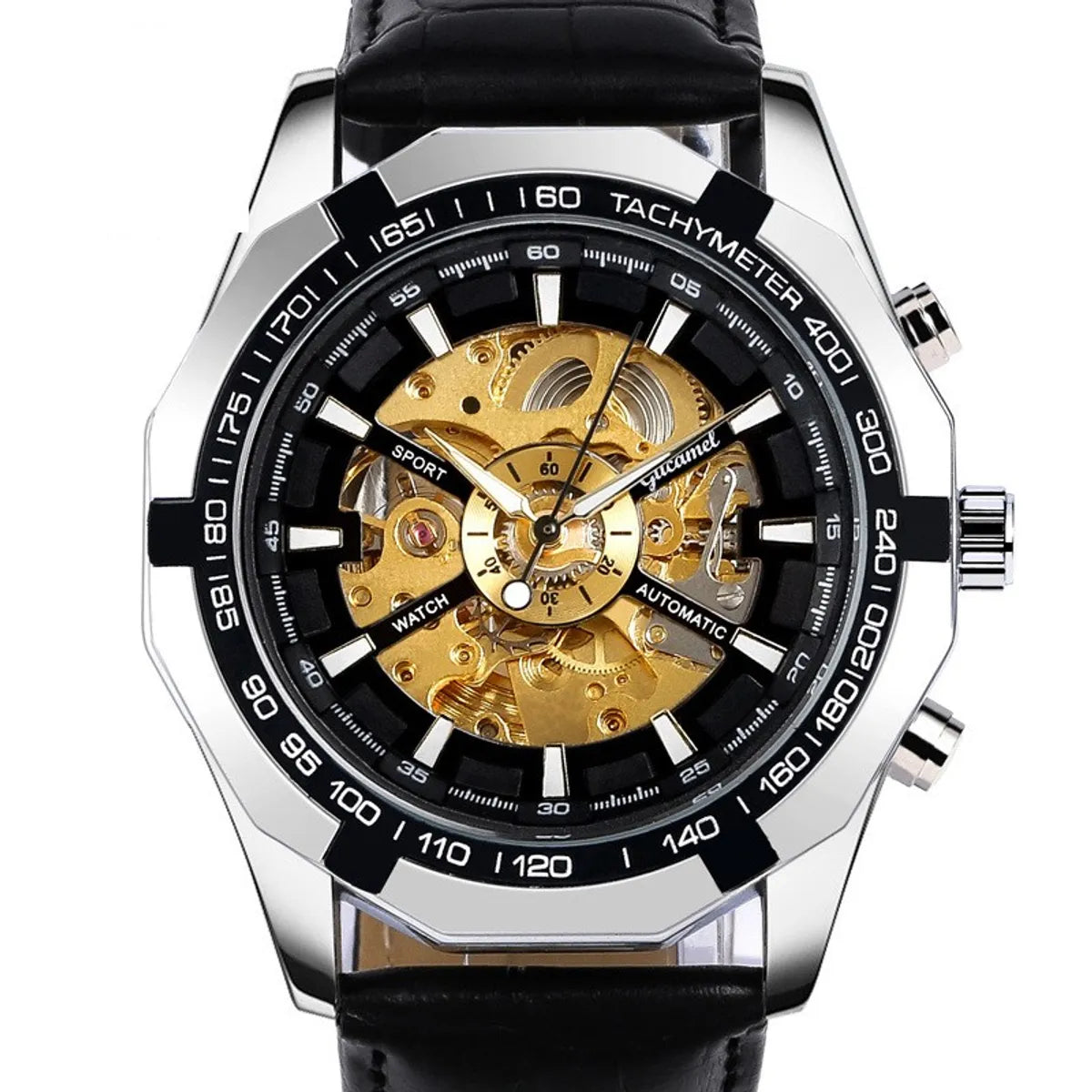 Business Gear Double Side Snaps Mechanical Men'S Watches