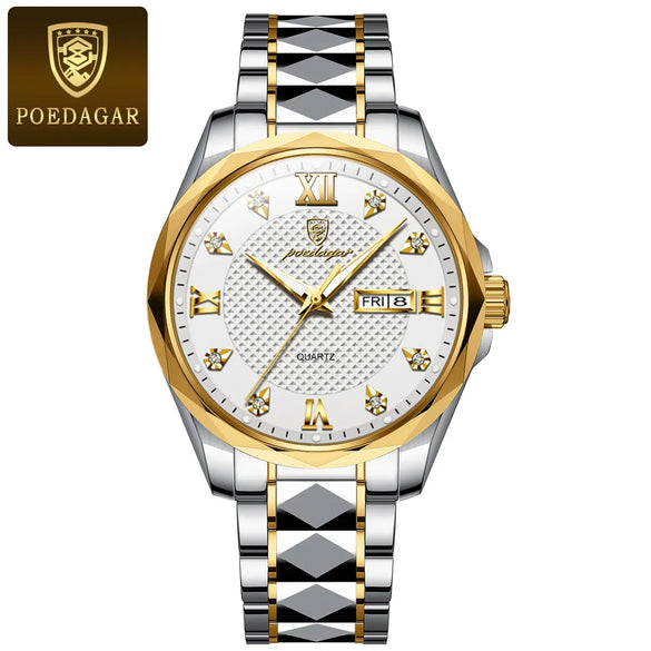 Business Geometric Butterfly Double Snap Quartz Men'S Watches