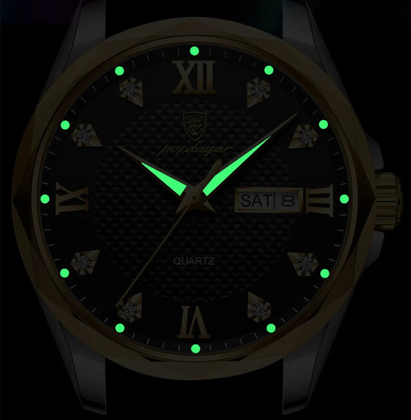 Business Geometric Butterfly Double Snap Quartz Men'S Watches