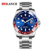 Business Men's Metal And Stainless Steel Round Quartz Watch