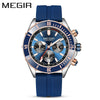 Business Men's Sports Luminous Watch Alloy Case Stainless Steel Strap Round Dial