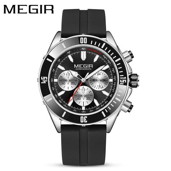 Business Men's Sports Luminous Watch Alloy Case Stainless Steel Strap Round Dial