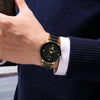 Business Simple Style Crown Double Side Snaps Quartz Men'S Watches