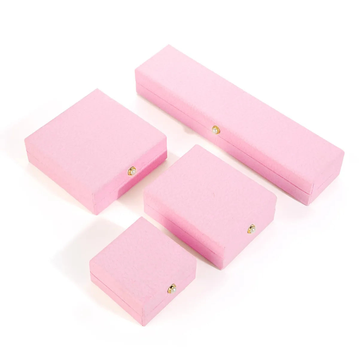 Business Simple Style Solid Color Paper Jewelry Boxes