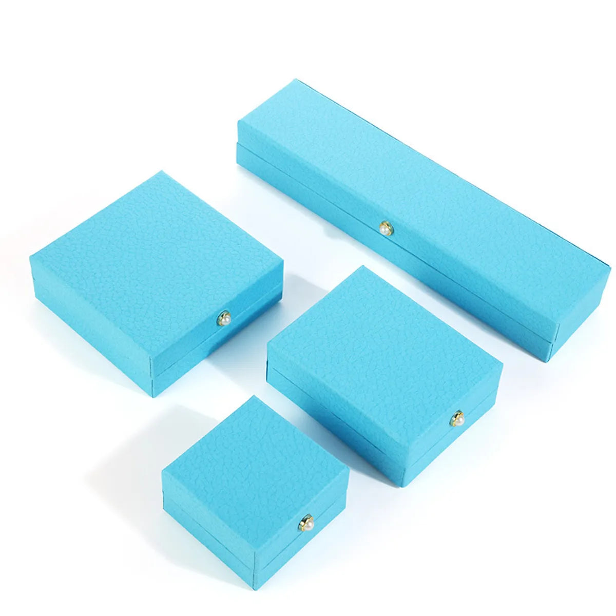 Business Simple Style Solid Color Paper Jewelry Boxes