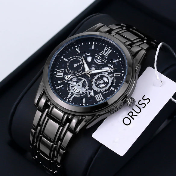 Business Trend Quartz Men's Watch Alloy Case And Strap Round Dial