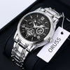 Business Trend Quartz Men's Watch Alloy Case And Strap Round Dial