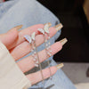 Butterfly Animal Style Copper Pearl Earrings For Women