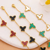 Butterfly Bow Titanium Steel Electroplating Bracelet Unisex