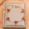 Butterfly Bow Titanium Steel Electroplating Bracelet Unisex