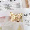 Butterfly Brooch Shell Natural Sea Fritillary Water Pearl Insect Pattern Electroplated Women's Fashion Accessory