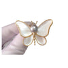 Butterfly Brooch Shell Natural Sea Fritillary Water Pearl Insect Pattern Electroplated Women's Fashion Accessory