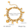 Butterfly Geometric Stainless Steel Bracelet With Zircon Chain Ball Chain Cuban Chain Electroplated Non Fading Hand Jewelry For Women
