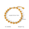 Butterfly Geometric Stainless Steel Bracelet With Zircon Chain Ball Chain Cuban Chain Electroplated Non Fading Hand Jewelry For Women