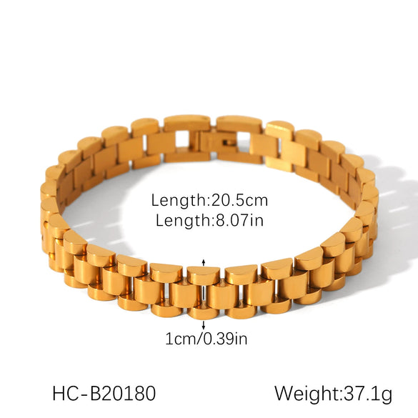 Butterfly Geometric Stainless Steel Bracelet With Zircon Chain Ball Chain Cuban Chain Electroplated Non Fading Hand Jewelry For Women