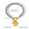 Butterfly Geometric Stainless Steel Bracelet With Zircon Chain Ball Chain Cuban Chain Electroplated Non Fading Hand Jewelry For Women