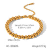 Butterfly Geometric Stainless Steel Bracelet With Zircon Chain Ball Chain Cuban Chain Electroplated Non Fading Hand Jewelry For Women