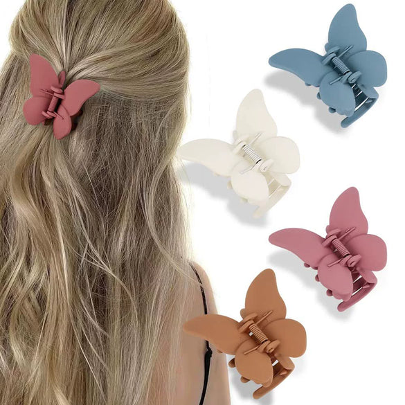 Butterfly Grab Clip Hair Accessories Ps Material Fashion Animals Baking Paint Style