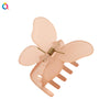 Butterfly Hair Clip Plastic Resin Handmade Women's Grip Style
