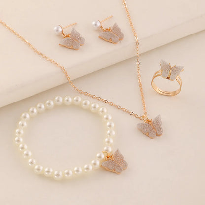 Butterfly Jewelry Set 5 Pieces Combination Wholesale