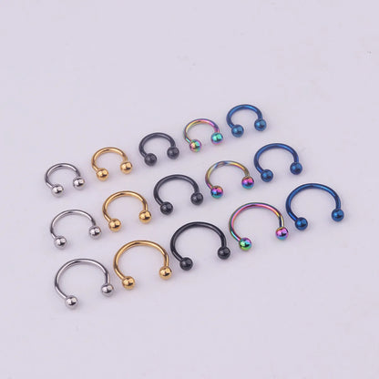 Nose Rings & Studs Fashion Geometric 316 Stainless Steel  Plating