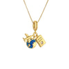 Camera Stainless Steel Necklace With Geometric Letters Numbers Text Pattern Electroplated