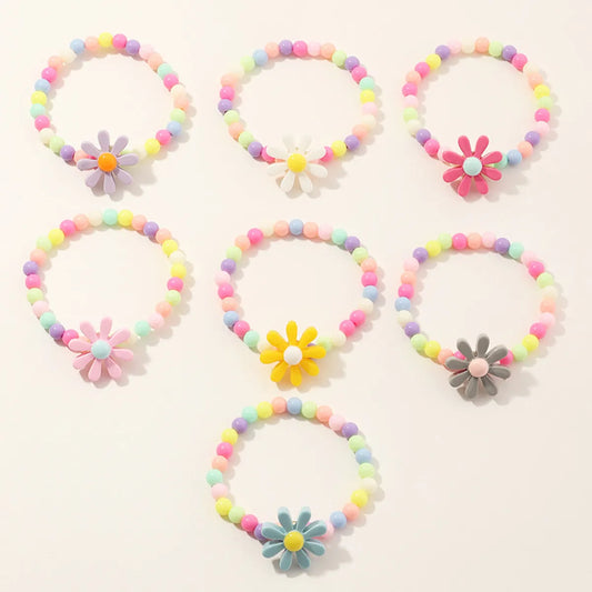 Flower Beaded No Inlaid Kid'S Bracelets