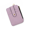 Card Bag Coin Purse Id Bag Vertical Printed Hem Zipper Pvc Nylon Solid Color Women's