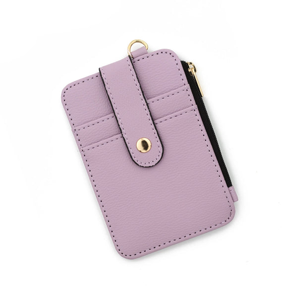 Card Bag Coin Purse Id Bag Vertical Printed Hem Zipper Pvc Nylon Solid Color Women's
