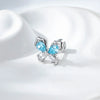 Cartilage Piercing Ear Bone Nail Metal Butterfly Style Set With Diamonds For Women