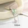 Cartilage Piercing Ear Bone Nail Metal Heart Shape Zircon Diamond Unisex