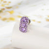 Cartilage Piercing Ear Bone Nail Metal Zircon Geometric Cross Style