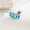 Cartilage Piercing Ear Bone Nail Metal Zircon Geometric Cross Style