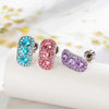 Cartilage Piercing Ear Bone Nail Metal Zircon Geometric Cross Style