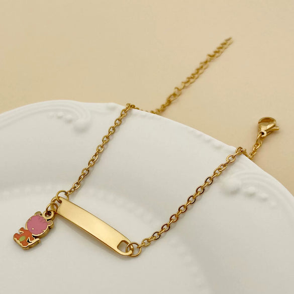 Cartoon Animal Zodiac Stainless Steel Electroplated Pendant Bracelet Jewelry