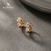 Cartoon Animal Zodiac Zircon Electroplated Cat Earrings For Women